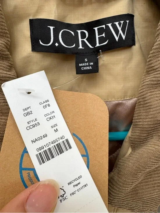 BRAND NEW J. Crew Tan Short Barn Jacket™ in English Cotton in Small - Picture 5 of 6
